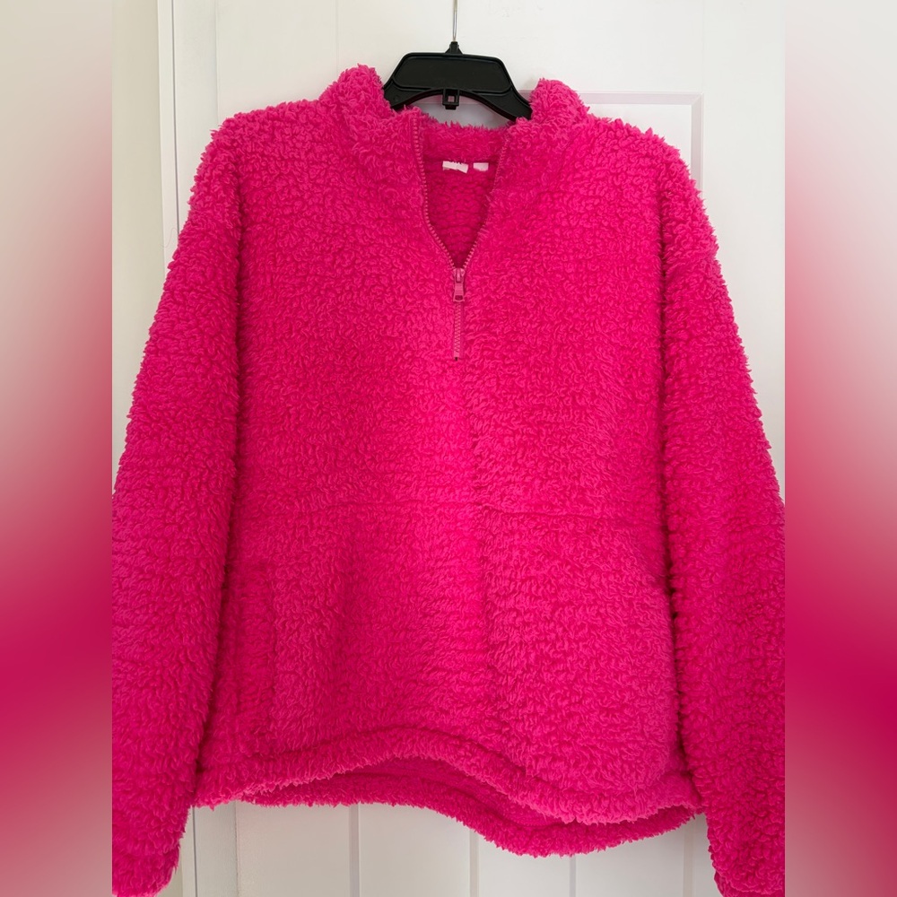 GAP Vibrant Pink Sherpa Jacket